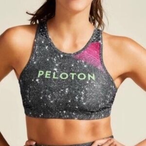 PELOTON Wear It To Heart Girls Night Out Sports Bra Size M